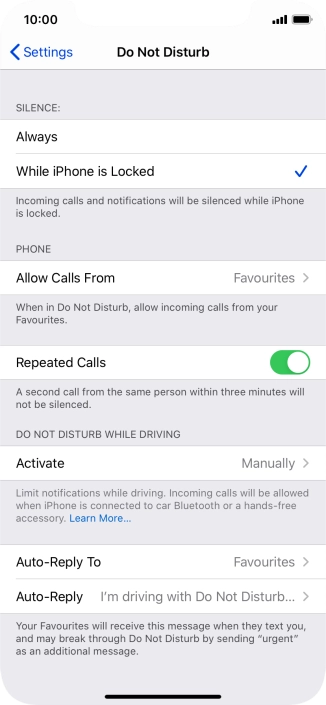 Press Auto-Reply To.