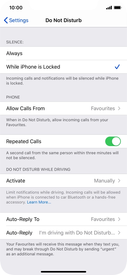 Press Auto-Reply To.