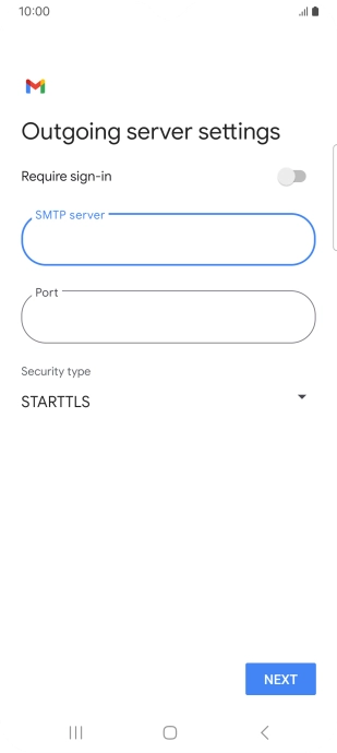 Press the field below 