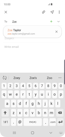 Press the required contact.