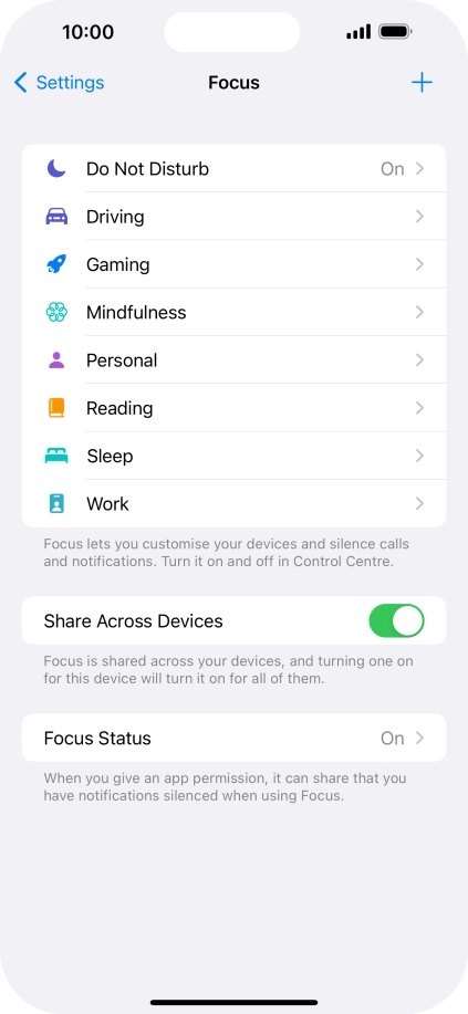Press Do Not Disturb.