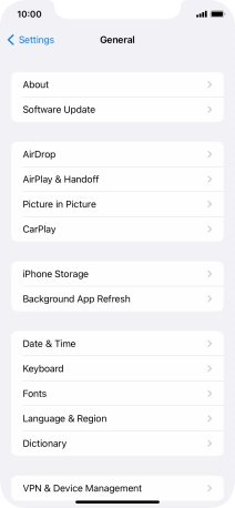 Press Software Update. If a new software version is available, it's displayed. Follow the instructions on the screen to update the phone software.