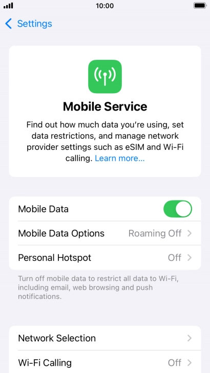 Press the Home key to return to the home screen.