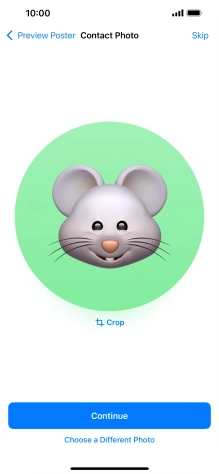 Follow the instructions on the screen to customise the selected picture and press Continue. Follow the instructions on the screen to customise the selected picture and press Continue.