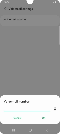 Key in (prefix) 5 (your phone number) and press OK.