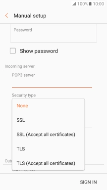 Press None to turn off the function.