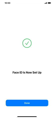 Press Done. If you haven't previously selected a phone lock code, key in a code of your own choice twice.
