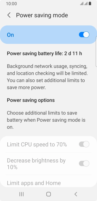 Press the Home key to return to the home screen.