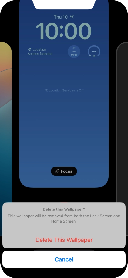Press Delete This Wallpaper.