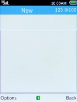 Select the search field and press the Navigation key.