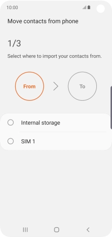 Press the name of the SIM.