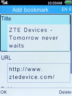 Press the Left selection key.