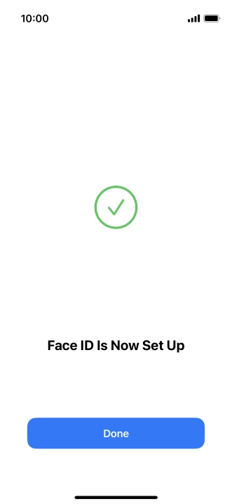Press Done. If you haven't previously selected a phone lock code, key in a code of your own choice twice.