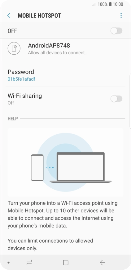 Press the menu icon. Press the menu icon.