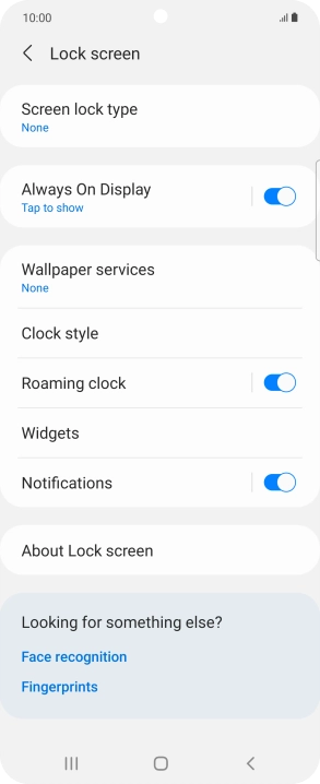Press the Home key to return to the home screen.