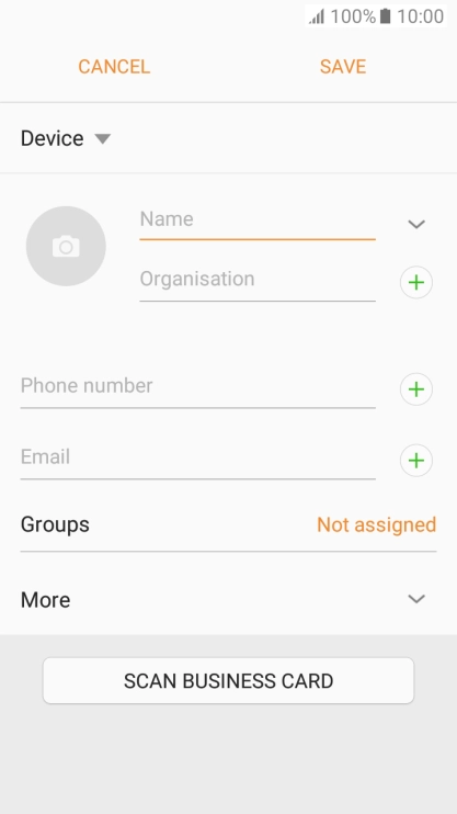 Press the address book drop down list.