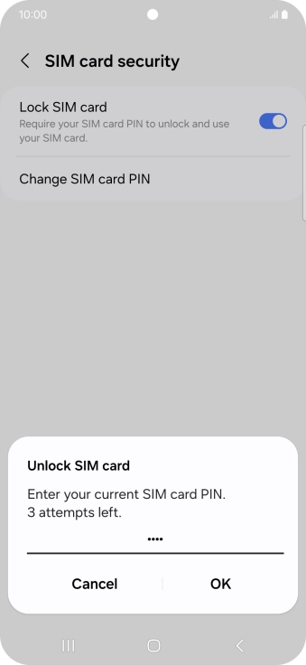 Key in your PIN and press OK.
