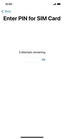 If your SIM is locked, key in your PIN and press OK.