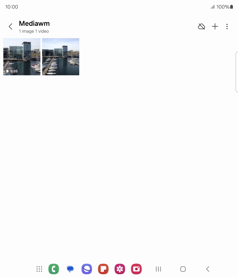 Press and hold any picture or video. Press and hold any picture or video.
