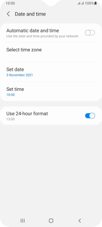 Press the indicator next to Press the indicator next to