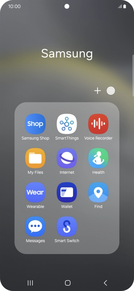 Open a supported app, e.g. Messages.