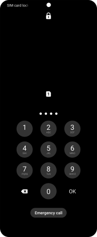 If you're asked to key in your PIN, do so and press OK.