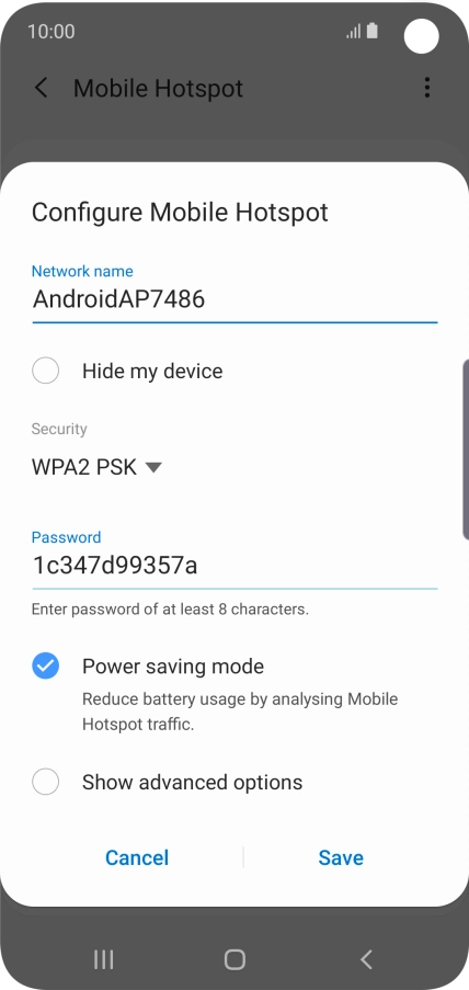 Press the field below 