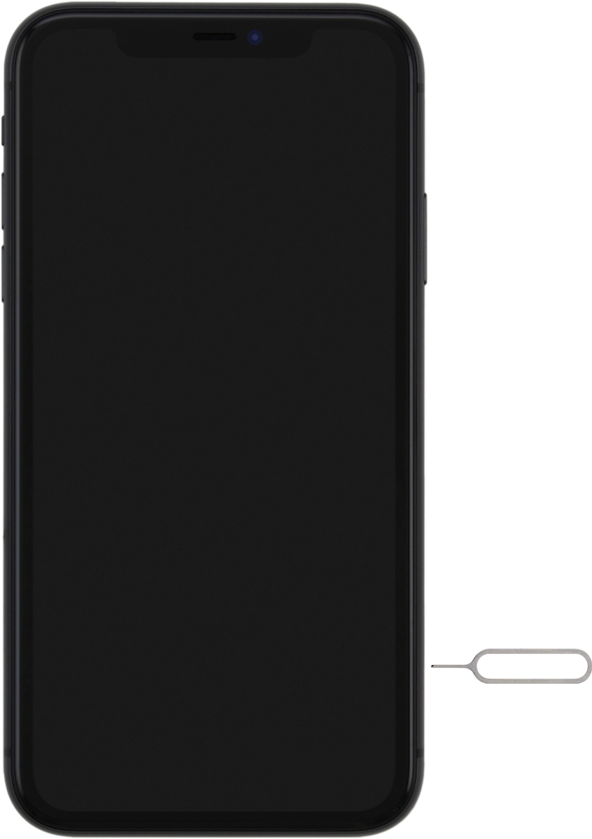 Find the opener for the SIM holder.