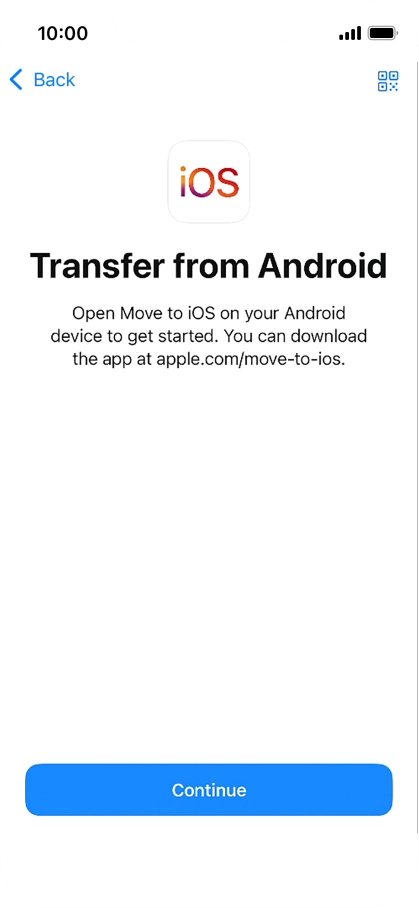 To transfer content to your phone, you need to install the app 