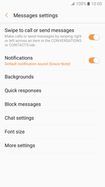 Press More settings. Press More settings.