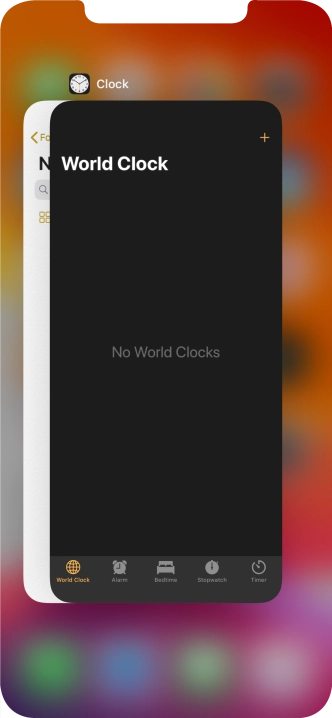 Slide upwards on the required application to end it. Slide upwards on the required application to end it.