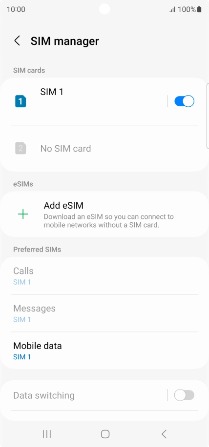 Press Add eSIM. Press Add eSIM.