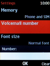 Key in (prefix) 5 (your phone number) and press the Navigation key.