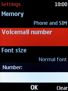 Key in (prefix) 5 (your phone number) and press the Navigation key.