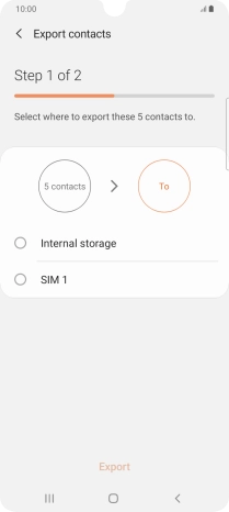 Press the name of the SIM.