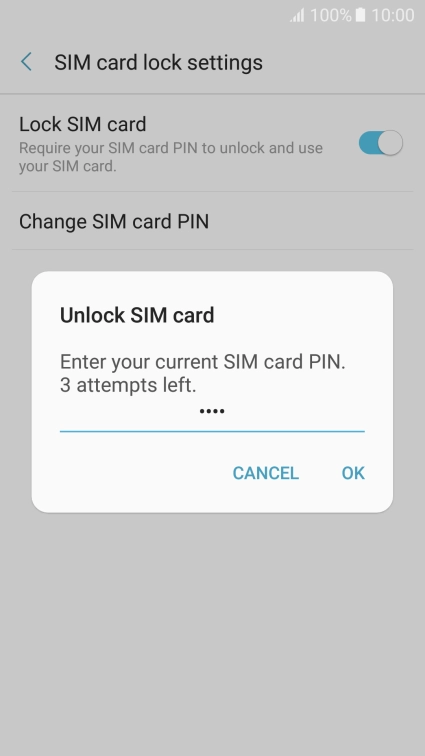 Key in your PIN and press OK.