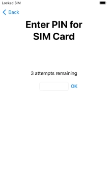 If your SIM is locked, key in your PIN and press OK.