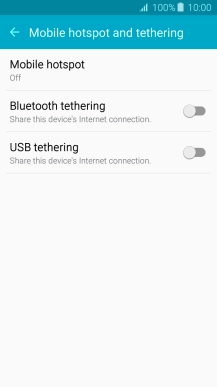 Press Mobile hotspot.