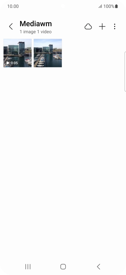 Press and hold any picture or video clip.