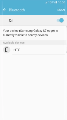 Press the required Bluetooth device and follow the instructions on the screen to pair the device with your phone.