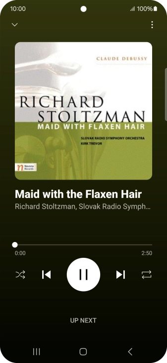Press arrow right to go to the next audio file.