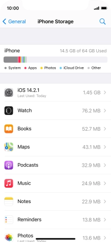 Press the required app.