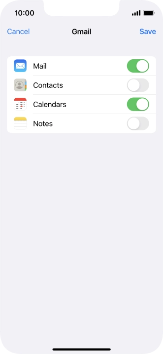 If this screen is displayed, you email account has been recognised and set up automatically. Follow the instructions on the screen to key in more information and finish setting up your phone.