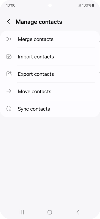 Press Import contacts. Press Import contacts.