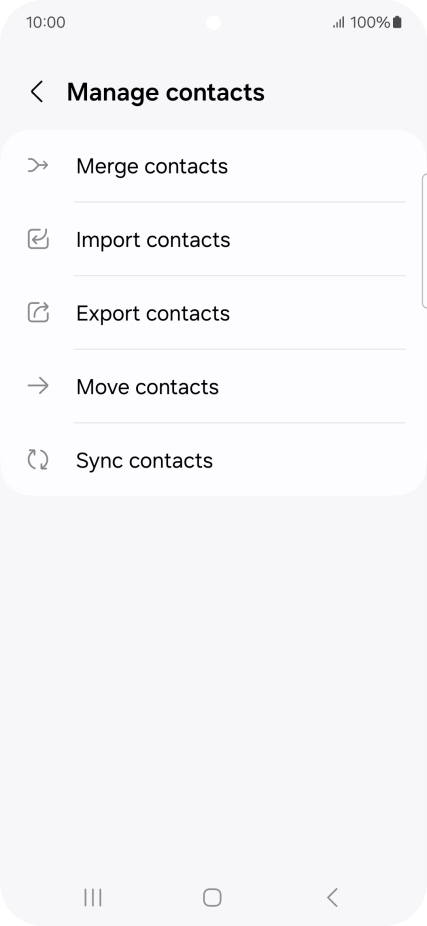 Press Import contacts. Press Import contacts.