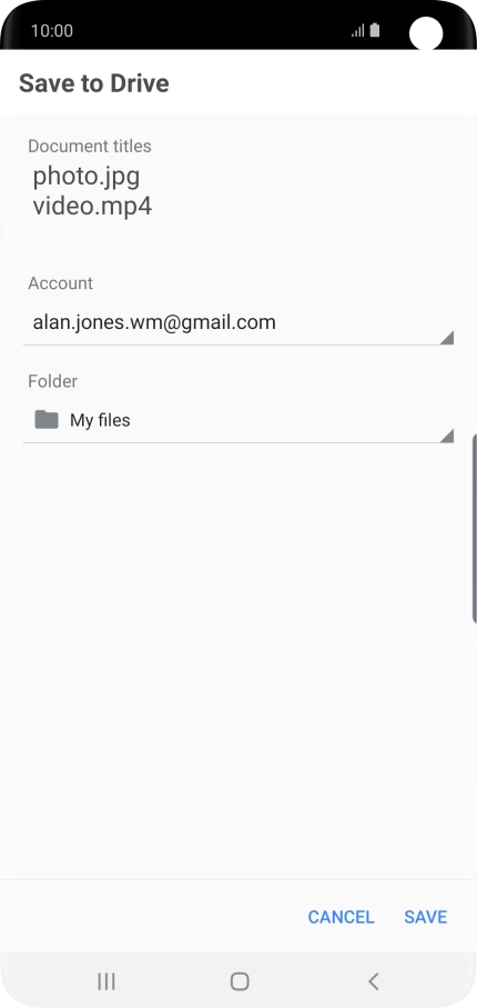 Press SAVE. Press SAVE.