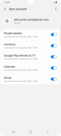 Press the Home key to return to the home screen.