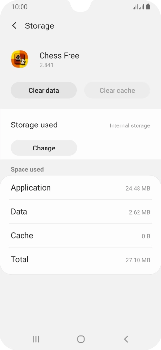 Press the Home key to return to the home screen.