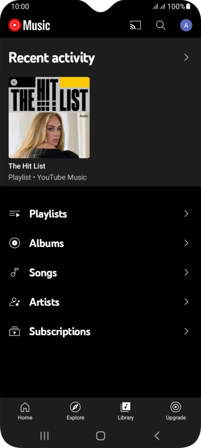 Press the required category and go to the required audio file.