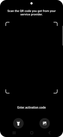 Place the QR code you've received inside the phone camera frame to scan the code.